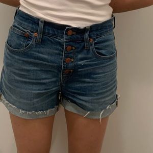 Madewell high-waisted Jean shorts